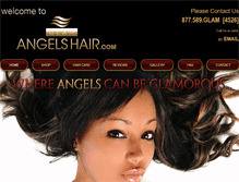 Tablet Screenshot of glamangelshair.com
